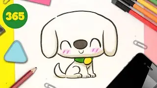 HOW TO DRAW A PUPPY DOG KAWAII EASY 💖 Cute drawings 💖