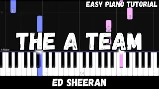 Ed Sheeran - The A Team (Easy Piano Tutorial)