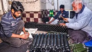 Amazing Process of Making Tuk Tuk Rickshaw  Beck shocks absorber || Mass Production in factory