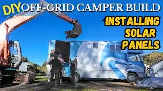 Installing 2200w of solar panels on a DIY Off-Grid horse truck camper conversion