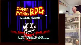 Super Mario Rpg played on CRT TV old.