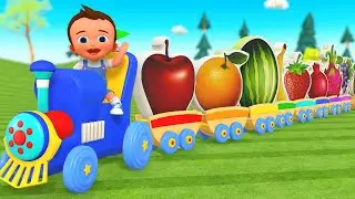 Learn Fruits Names with Little Babies Wooden Train Fruit Toys | DIY for kids Educational 2024