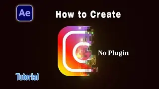 How to Create Pixel Scan Logo Animation Tutorial in After Effects   Digital Logo Wipe   No Plug