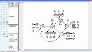 Learning Amos eps 9 there are 3 errors in SEM Amos can't run and input data using spss / excel