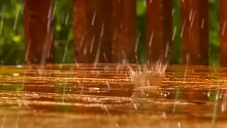 Rain On Deck | Sleep, Study or Focus With Calming Rainstorm Nature Video | White Noise 10 Hours