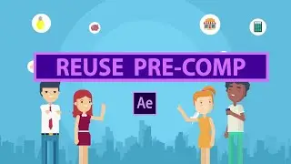 Duplicate Pre-Composition in After Effects - Reuse precomp Tutorial -Sam Tech After Effects