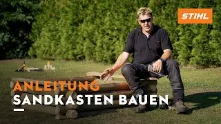 Sandkasten bauen mit der Motorsäge (Anleitung)