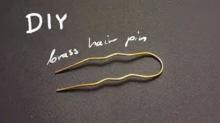 DIY brass hair pin / hair fork /wsuwka do koka