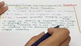 Computer Based Animation || Types of Animation With Note || Multimedia