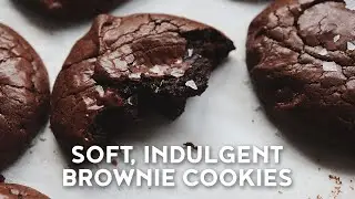 Soft, Fudgey Brownie Cookies Recipe | ブラウニークッキー | 브라우니 쿠키