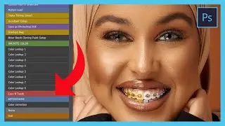 How To Create Eyes and Teeth whitening action in photoshop