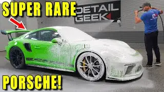 Cleaning a SUPER RARE 1 of 294 Porsche GT3 RS!