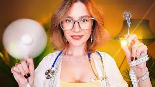 👩‍⚕️ АСМР НЕРАЗБОРЧИВЫЙ ВРАЧ 😏 Медосмотр, Измерения, Проверка Рефлексов asmr inaudible doctor exam