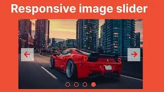 how to make responsive image slider using html css and javascript