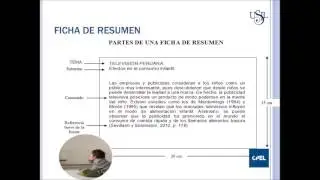 NORMA APA   FICHAJE TEXTUAL Y DE RESUMEN
