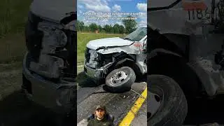 A semi-truck pulling two gravel haulers left the roadway, over corrected and lost control of his rig