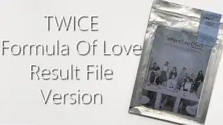TWICE Formula Of Love Result File version (9 copies) | Unboxing