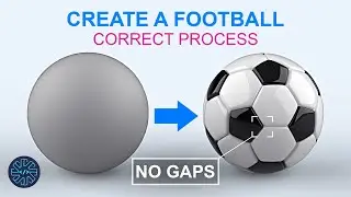 How to create a Football - soccer ball - 3ds max beginner tutorial 2021