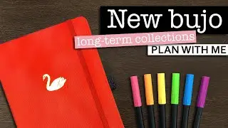 NEW BULLET JOURNAL SETUP 💜 Long-term collections bullet journal plan with me