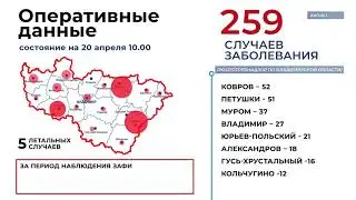 COVID Сводка на 20 апреля 2020 по Владимирской области