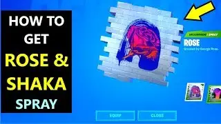 Fortnite Rose Spray Code (How to get Free Fortnite Rose and Shaka Spray in Chapter 2)