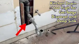 Fixing a drain that's too high for a new garbage disposal and deeper sink