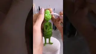 Гринч из мастики. Grinch, sugar paste tutorial