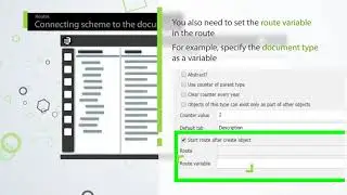 Routes. Connecting scheme to the document