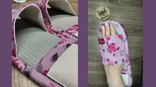 DIY | Open toe house slippers | I sew from jeans