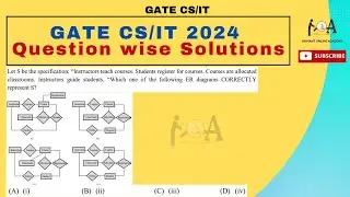 GATE CS 2024 Question - Wise Solutions | DBMS | ER-Diagram