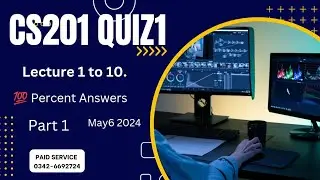 Cs201 Quiz 1 solved 💯 Percent Answers||2024||
