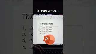 Transform bullet points in PowerPoint 🤓 #powerpoint #presentation #student