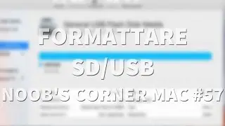 Formattare unità USB e schede SD - Noob's Corner Mac #57