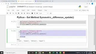 178 Python   Set Method Symmetric difference update