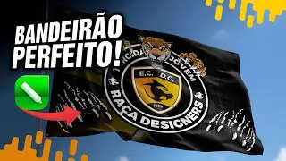 IMPRESSIONANTE!!! Aprenda a Fazer Bandeiras de Torcida de Time como um Profissional no CorelDRAW