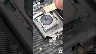 using steel reinforced epoxy as thermal paste in a PC! #shorts