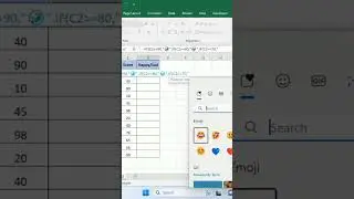 Create a happy 😊 score set in excel 