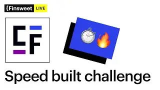 Finsweet Live - Speed-Build Challenge