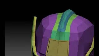 Helmet modeling in Zbrush / Создание простого шлема в Zbrush