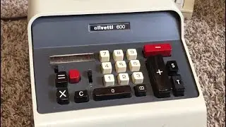 My Olivetti 600 Mechanical Calculator