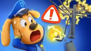 Stay Safe from Fallen Power Lines | Outdoor Safety Tips | Kids Cartoon | Sheriff Labrador