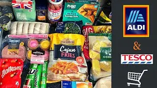 Aldi &Tesco Scotland Food Shopping | UK family grocery haul | Saturday June 24th :)