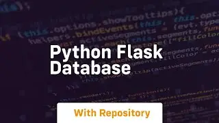 python flask database