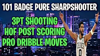 ABSOLUTE BEST BUILD 2K22 NEXT GEN (101 BADGE JAYSON TATUM PURE SHARPSHOOTER BUILD 2K22 NEXT GEN)