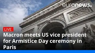 Macron and US vice-president attend Armistice Day ceremony in Paris