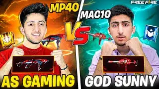 Mp40 Vs Mac10 First Time😱 As Gaming Vs God Sunny In Lone Wolf Which Gun Is Best 🔥 - Free Fire