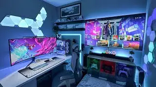 Gaming Setup / Room Tour! - 2023 - Ultimate Small Room Setup!