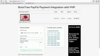 BrainTreen Payment PHP Integration