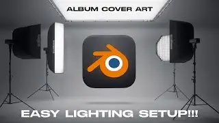 My Favorite Blender LIGHTING SETUP for Album Cover Art! - Blender 3D EASY Lighting Tutorial