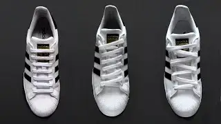 3 WAYS HOW TO LACE ADIDAS SUPERSTAR | Adidas Superstar Lace Tutorial